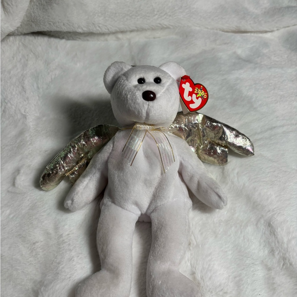 Halo the angel bear (1998) TY Beanie Baby